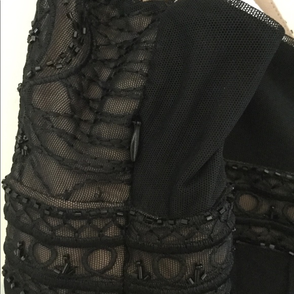 BEADED DRESSY BLACK CAMISOLE ADJUSTABLE STRAPS - Picture 5 of 6